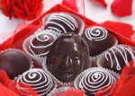 Шоколадные головы в подарок ко Дню Святого Валентина