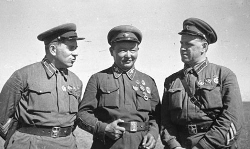 Штерн, Чолбайсан и Жуков в районе конфликта у Халхин-Гола