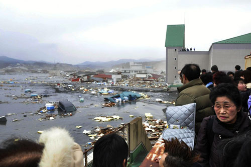 В интернете появилось новое видео цунами в Японии